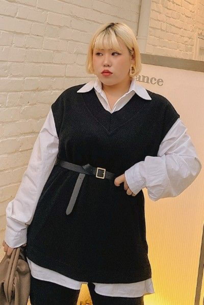 Chic Casual Korean Plus-Size Spring Outfits for Women