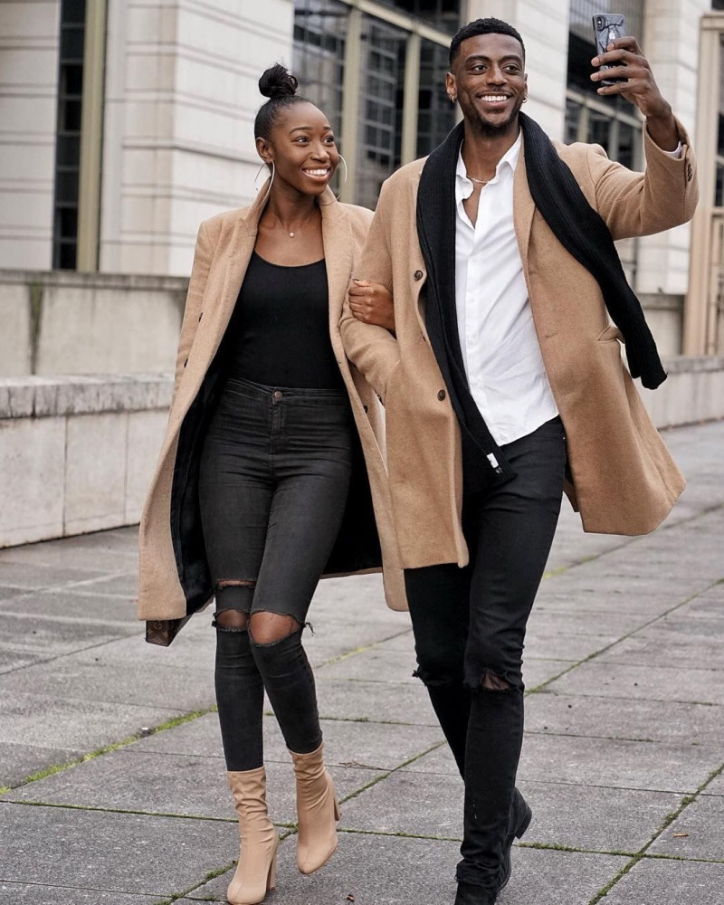 Valentine Outfits for Black Couple: Chic and Timeless Matching Looks