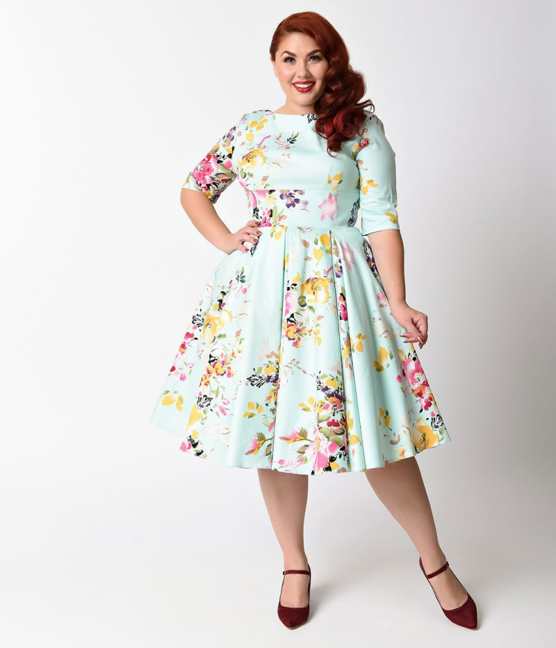 Elegant Vintage Spring Outfits for Plus-Size Women